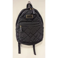 Marc Jacobs Quilted Nylon Black Backpack