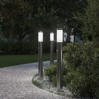 Pollerleuchten Mit Sensor 3Er 80 Cm Edelstahl IP44 Pollerleuchte Pollerleuchten