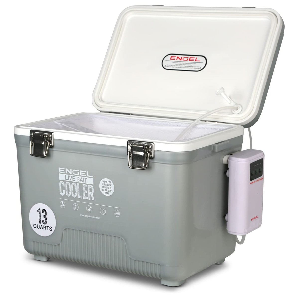ENGEL 13 Quart Live Bait Cooler PRO for Fishing - Portable 13