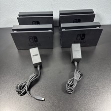 Lot of 4 Nintendo Switch Original Dock HAC-007 2 Original Adapter HAC-002