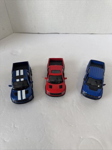 Kinsmart Ford 1:46 Diecast F150 Raptor Super crew 2013 And 2022 Set Of 3 - Picture 2 of 20