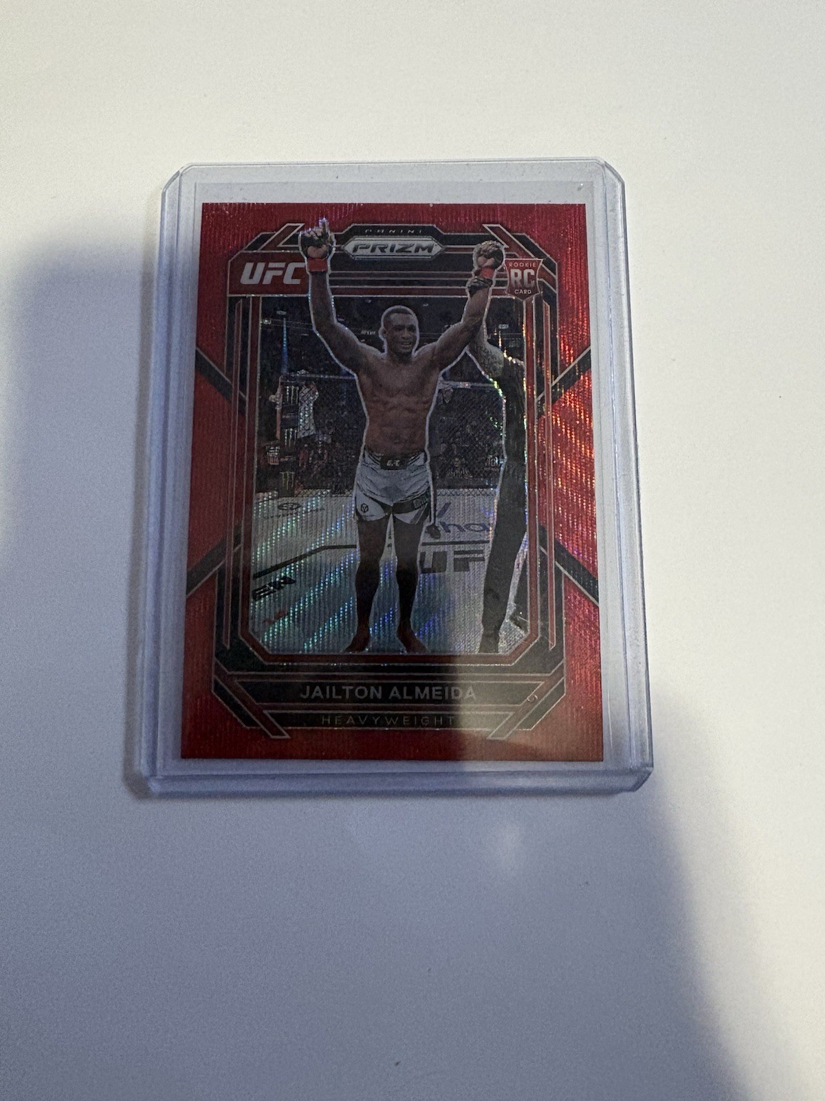 2023 Panini Prizm UFC - Jailton Almeida #197 Ruby Wave Prizm (RC)