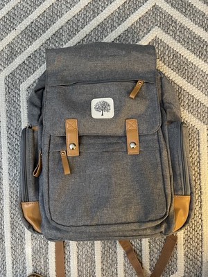 Parker Baby Co. Large Diaper Backpack Birch Bag - Gray New No Tags