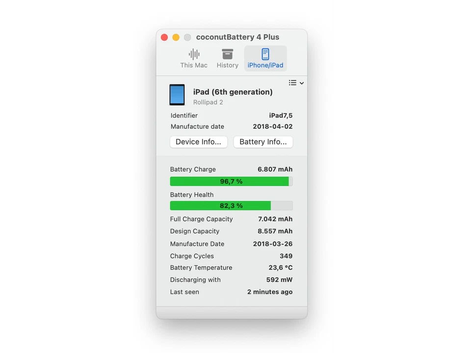 Apple iPad 6. Gen. 128GB, WLAN, 24,64 cm, (9,7 Zoll) - Space Gray - Bild 4 von 4