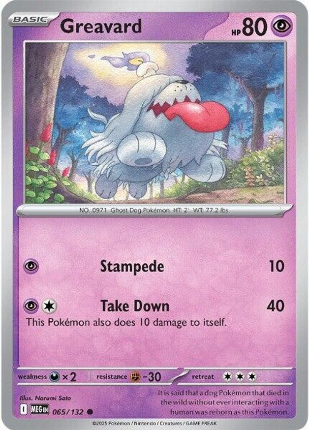 Pokemon Greavard (65/190) Mega Evolution LP