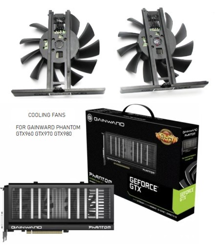 Cooling Fan For Gainward GTX 960 970 980 GTX960 GTX970 Phantom PLA08015S12HH GPU - Afbeelding 1 van 11