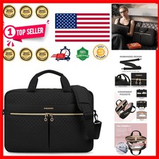 Stylish 17.3 Inch Laptop Briefcase - TSA-Friendly, Perfect for Business Travel