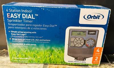 Orbit 4 Station Sprinkler Timer with Easy Dial UPC 046878289543