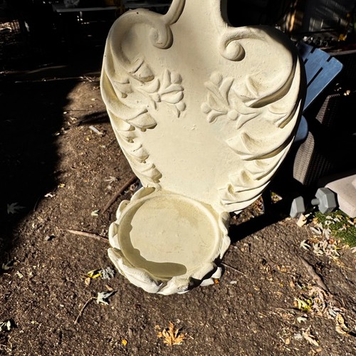 Applique da parete design di ispirazione vintage bianco panna dettagli floreali decorazione - Foto 12 di 13