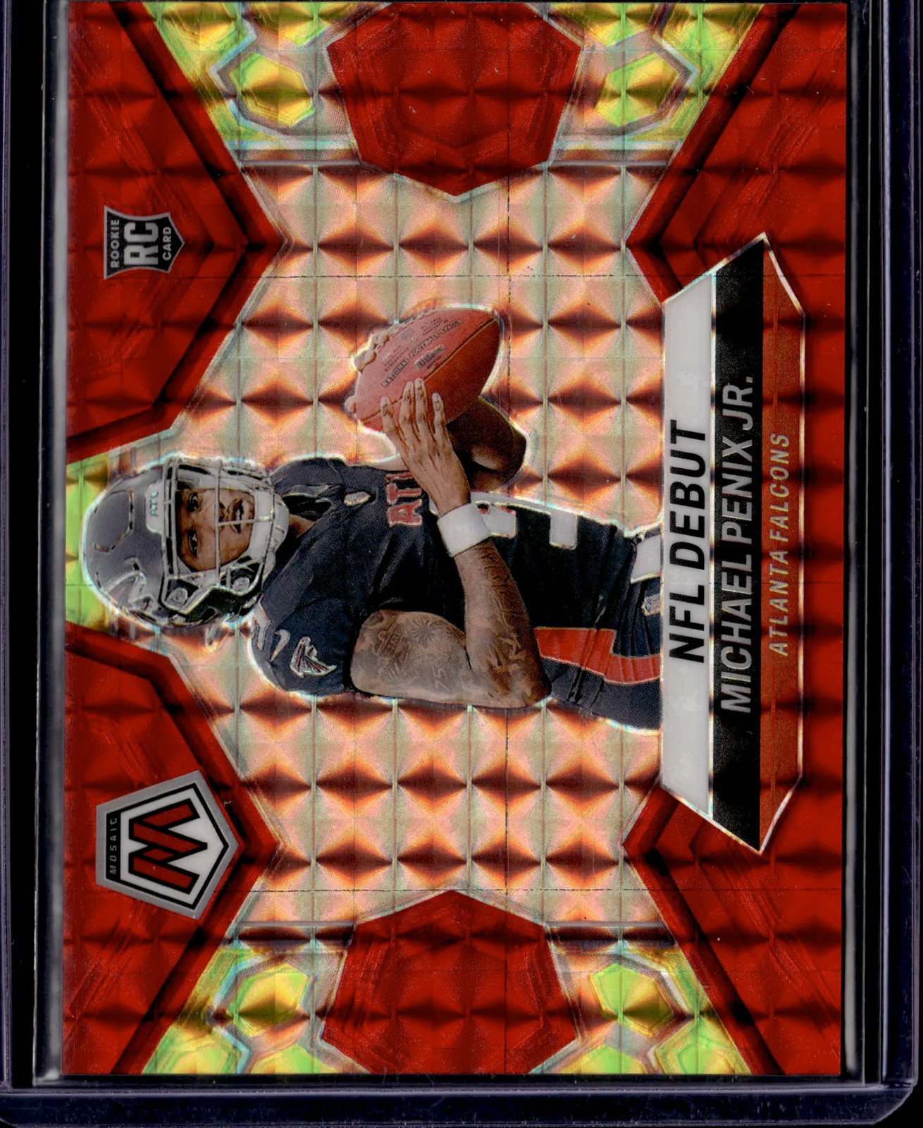 2024 Panini Mosaic NFL Debut Michael Penix Jr. #274 Red & Yellow RC /80