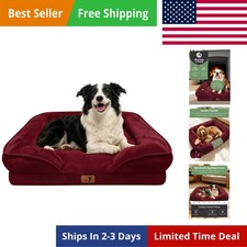 Orthopedic Dog Bed with Sides - Sofa Beds for Large Dogs, Supportive Foam Pet...