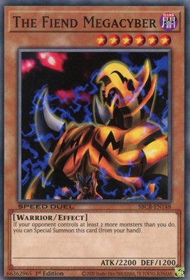 The Fiend Megacyber - SBCB-EN148 - Common - 1st Edition - Damaged