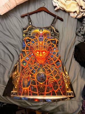 Authentic Alex Grey ~ Tool album artist Sacred Geometry Festival Mini Dress
