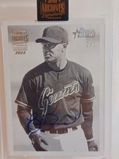 2022 Topps Archives Signature Series ERIC DAVIS Auto 2001 Bowman Heritage 🔥 1/1