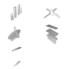 Aliante Elettrico Stampato 3D Modello Aereo RC Progetto Hobby Fai-da-te