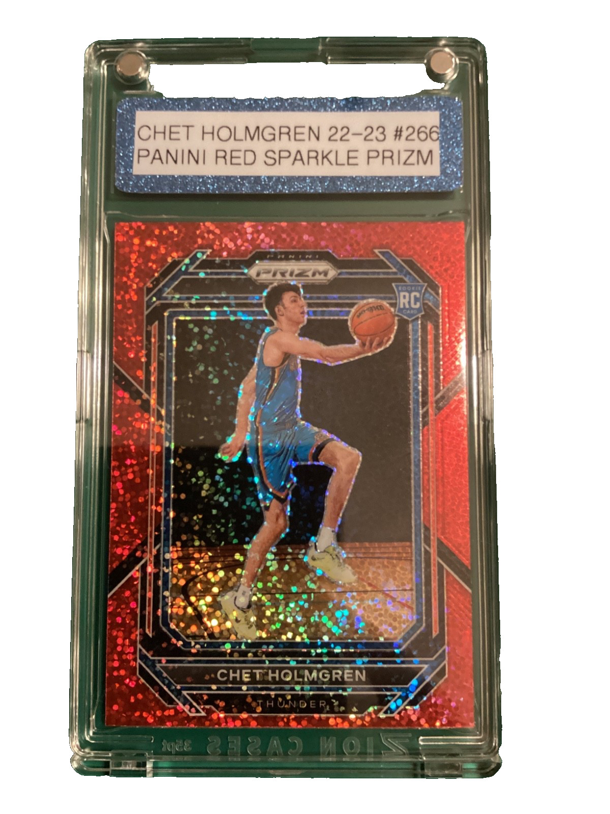 2022-23 Panini Prizm - Chet Holmgren #266 Red Sparkle Prizm (RC) Mag Pro Slab