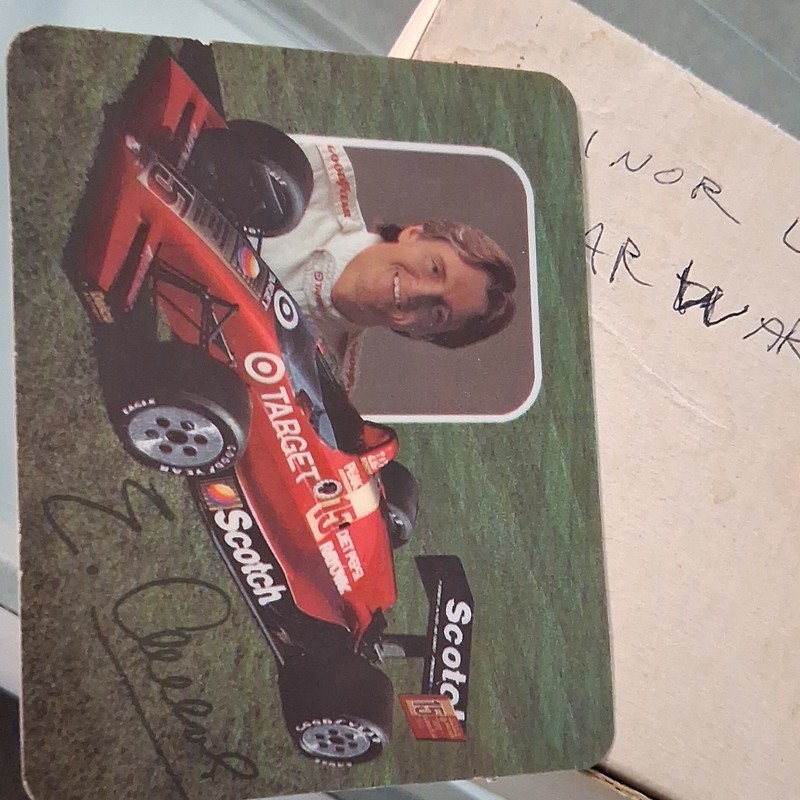 Racing Driver Image Signed Original Autographed Promo Card - Not Authenticated