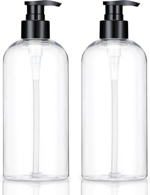 Empty Plastic Pump Bottles Dispenser Clear Refillable Pump Bottle for