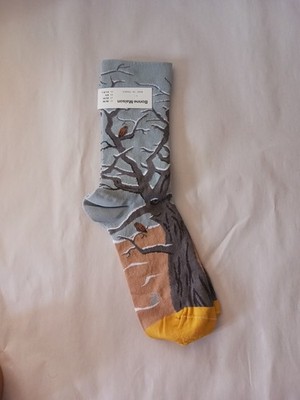 Bonne Maison Beginning Of Winter Crew Socks Size 4 1/2-6 1/2 ( Made In France)
