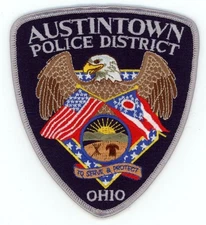 OHIO OH AUSTINTOWN POLICE NICE SHOULDER PATCH SHERIFF