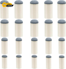 20-Piece Pool Cue Tip Replacement Kit, 4 Sizes for Billiard Accessories