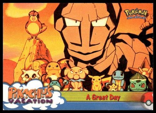Pikachu's Vacation A Great Day #58 Topps Pokémon: The First Movie