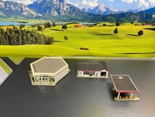 BMW Autohaus Karl Müller (Original Ausstellung, Werkstatt+Tankstelle) 1:89 Falle