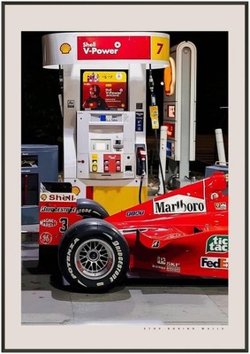 Scuderia Ferrari Poster, Ferrari F1-2000, Marlboro Vintage, F1