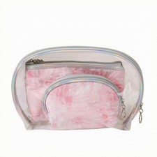 3 Pieces Travel Cosmetic Organizer Compact Toiletry Organizer Pouch Quick-Drying