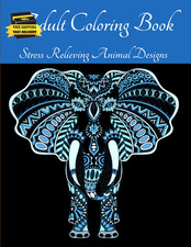 Adult Coloring Book - Stress Relieving Animal Designs: Animal Mandala Coloring B
