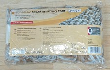 Fontana Scarf Knitting Yarn / Wool - Colour FA04 - 4 x 50g Balls