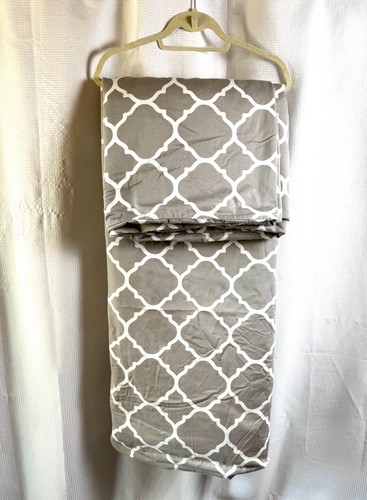Charter Club Damask Gray 100% Pima Cotton King Duvet Cover & 2 Pillow Shams EUC - Picture 9 of 10