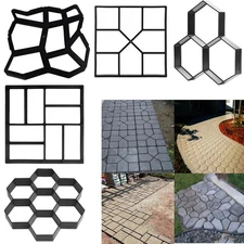 DIY Garden Path Maker Concrete Paver Mold Stone Brick Walkway Reusable