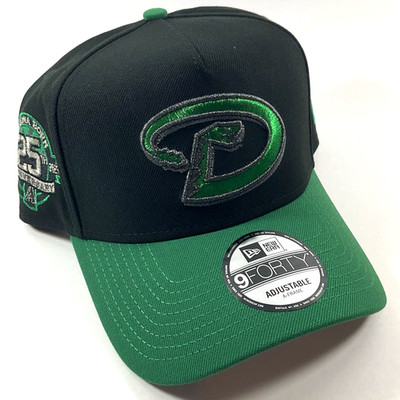 New Era AZ Diamondbacks Exclusive Metallic Green 9FORTY A-Frame Snapback Hat Cap