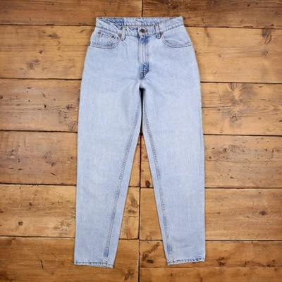 Vintage Levis 550 Jeans 29 x 31 USA Made 90s Stonewash Straight Blau Damen
