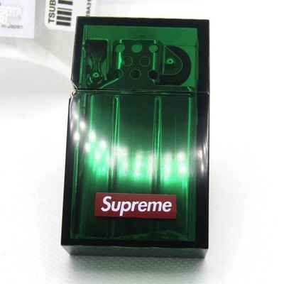 Supreme Tsubota Pearl Oil Lighter Green Zippo Used