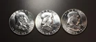 1963 Franklin Half Dollars (Lot of 3) Philadelphia  *Look Great!* NO RESERVE .99