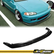 Fits 92-95 Honda Civic 2/3 Door DP Style Front Bumper Lip Spoiler Unpainted PU