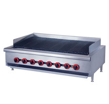 Commercial Gas 8 Burners Char Lava Grill Large New Catering BBQ LPG Natural Gas