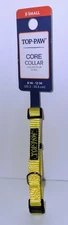 Dog Collar Extra Small Top Paw Nylon Yellow Adjustable 8-12" Quick Release Clasp