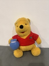 Disney Winnie The Pooh Blue Honey Pot Plush Toy Stuffed Animal Mattel 1994 Vtg.
