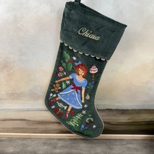 Pottery Barn Kids Rifle Paper  Co. Clara Nutcracker Velvet Stocking Chiara NWOT