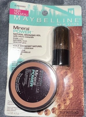 Maybelline Sun-kissed  Mineral Powder Foundation With Micro Minerals + Brush