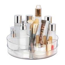 360 Rotating Makeup Organizer, 10.5" Clear Turntable Lazy Susan Organizer fo...