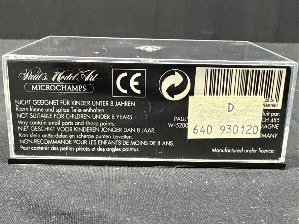 1:64 ESCALA MINICHAMPS 640 930120 ALFA 155 DTM 1993 #7 COCHE FUNDIDO A PRESIÓN COLOR ROJO Foto 3 de 4