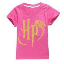 Kids Harry Potter Print T-Shirt Boys Girls Casual Cotton Short Sleeve Tee Tops