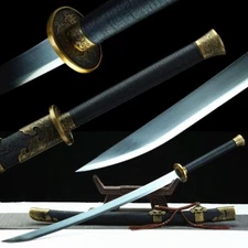 HandMade Broadsword Saber Dao Sword Sharp 1090High Carbon Steel Blade Full Tang