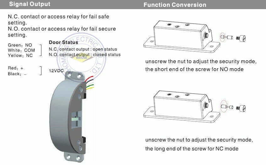 Access Control Electric Strike Lock for Fire Exit Emergency Door Push Panic Bar - Picture 8 of 10