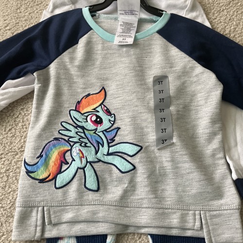 My Little Pony Girls 3 Pieces PJ Set Size:3T - Picture 2 of 6
