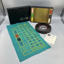 VTG Pleasantime Pacific Game Co Roulette Wheel Chips+ Extra ,2 Metal Balls Mat
